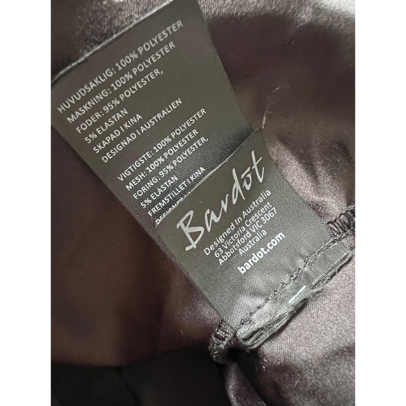 Bardot Valorie Lace Frill Sheath Black Mini Dress Size XS - Picture 7 of 8